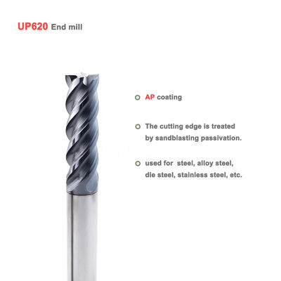 8mm Carbide Flat End Mill 4 Flauta para aço inoxidável ligado