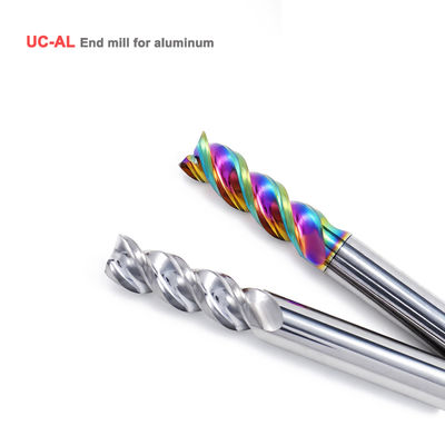 Fresa de fresagem de carboneto de tungstênio revestida com DLC para usinagem CNC de alumínio
